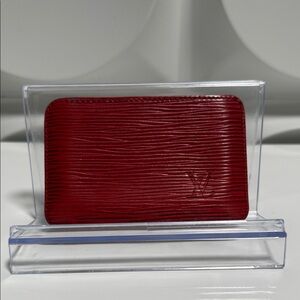Louis Vuitton Red Epi Leather Card Case